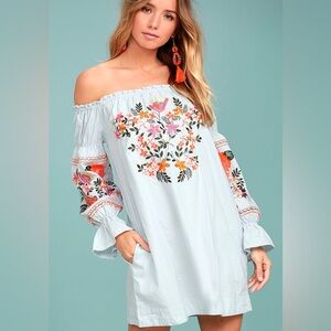 Free People Fleur Du Jour Shift Dress
